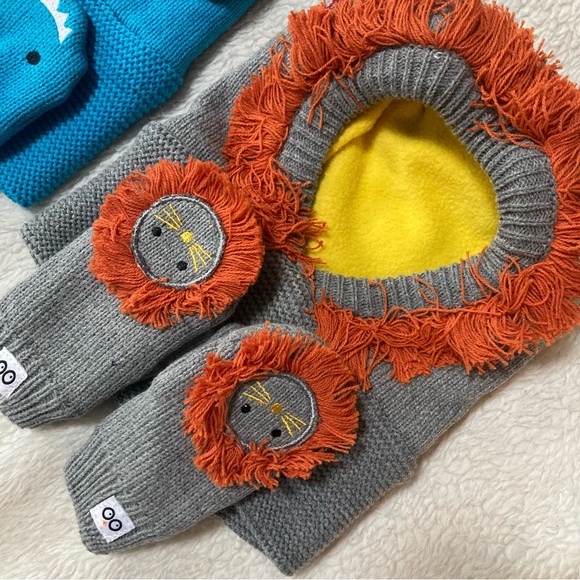 Large Winter Baby Bundle Snowsuit & Hats Zoocchini, Gymboree size 3-6 months - Picture 4 of 11